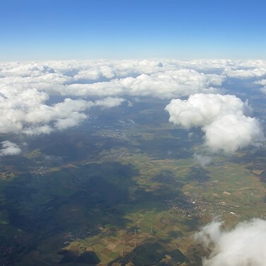 Clouds Rolling Over a Field