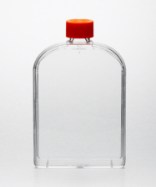 New Corning cell culture flask design with less plastic.